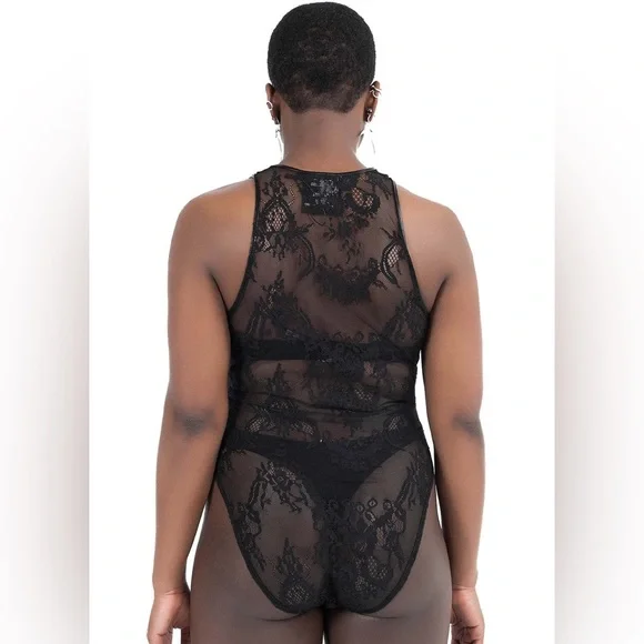 NWT Killstar Desert Rose Lace Bodysuit Black Size Medium - Picture 3 of 11